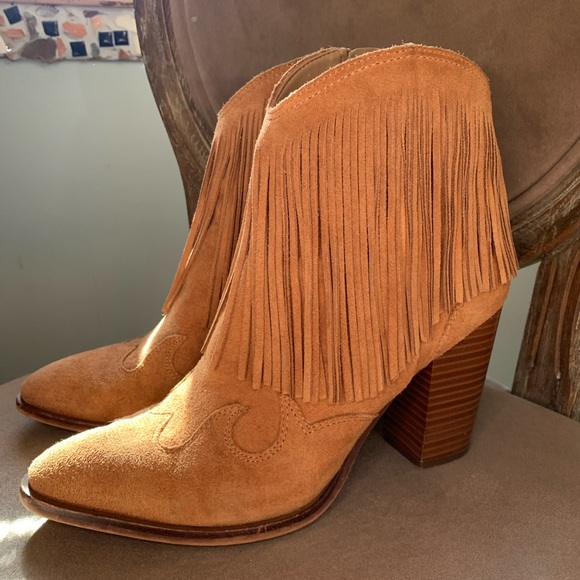 Sam Edelman Shoes - Sam Edelman Bohemian Suede Fringe Booties